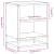 Noptiera neagra 40x31x50 cm lemn prelucrat si metal GartenMobel Dekor