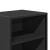 Noptiera neagra 40x31x50 cm lemn prelucrat si metal GartenMobel Dekor
