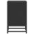 Noptiere 2 buc Negru 40x31x50 cm Lemn și metal prelucrat GartenMobel Dekor