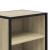 Noptiera din stejar Sonoma 40x31x50 cm lemn prelucrat si metal GartenMobel Dekor