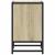 Noptiera din stejar Sonoma 40x31x50 cm lemn prelucrat si metal GartenMobel Dekor