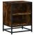 Noptiera stejar afumat 40x31x50 cm lemn prelucrat si metal GartenMobel Dekor