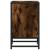 Noptiera stejar afumat 40x31x50 cm lemn prelucrat si metal GartenMobel Dekor