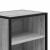 Noptiera gri Sonoma 40x31x50 cm lemn prelucrat si metal GartenMobel Dekor