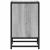 Noptiera gri Sonoma 40x31x50 cm lemn prelucrat si metal GartenMobel Dekor