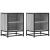 Noptiere 2 buc Gri Sonoma 40x31x50 cm lemn prelucrat și metal GartenMobel Dekor