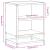 Noptiera din stejar maro 40x31x50 cm lemn prelucrat si metal GartenMobel Dekor