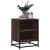 Noptiere 2 buc Stejar maro 40x31x50 cm Lemn prelucrat și metal GartenMobel Dekor