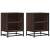 Noptiere 2 buc Stejar maro 40x31x50 cm Lemn prelucrat și metal GartenMobel Dekor