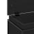 Cutie de depozitare cu capac negru 60x40x51,5 cm lemn prelucrat GartenMobel Dekor