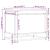 Cutie de depozitare cu capac negru 60x40x51,5 cm lemn prelucrat GartenMobel Dekor