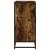 Dulap, stejar fumuriu, 68x35x76 cm, lemn prelucrat și metal GartenMobel Dekor