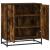 Dulap, stejar fumuriu, 68x35x76 cm, lemn prelucrat și metal GartenMobel Dekor