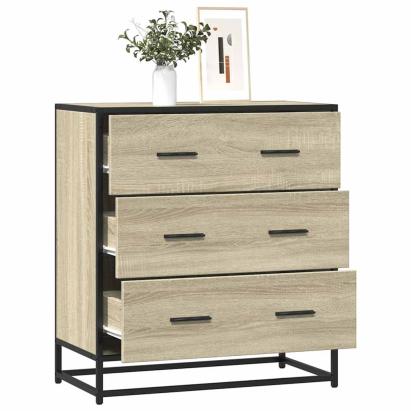 Dulap, stejar sonoma, 68x35x76 cm, lemn prelucrat și metal GartenMobel Dekor
