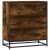 Dulap, stejar fumuriu, 68x35x76 cm, lemn prelucrat și metal GartenMobel Dekor