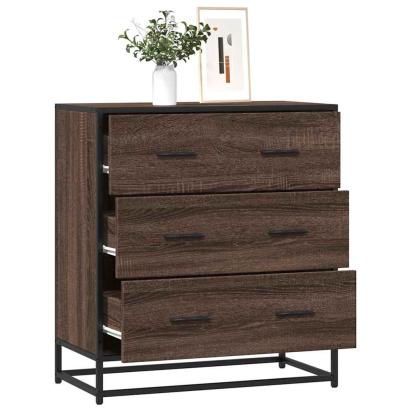 Dulap, stejar maro, 68x35x76 cm, lemn prelucrat și metal GartenMobel Dekor