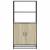 Dulapuru Stejar Sonoma 68x35x139 cm lemn și metal prelucrat GartenMobel Dekor