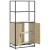 Dulapuru Stejar Sonoma 68x35x139 cm lemn și metal prelucrat GartenMobel Dekor