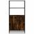Dulapuru stejar afumat 68x35x139 cm lemn și metal prelucrat GartenMobel Dekor