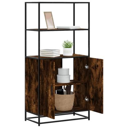 Dulapuru stejar afumat 68x35x139 cm lemn și metal prelucrat GartenMobel Dekor