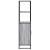 Dulap nalt gri Sonoma 68x35x139 cm lemn prelucrat GartenMobel Dekor