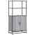 Dulap nalt gri Sonoma 68x35x139 cm lemn prelucrat GartenMobel Dekor