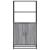 Dulap nalt gri Sonoma 68x35x139 cm lemn prelucrat GartenMobel Dekor