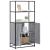 Dulap nalt gri Sonoma 68x35x139 cm lemn prelucrat GartenMobel Dekor
