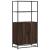 Dulapuru Stejar maro 68x35x139 cm lemn și metal prelucrat GartenMobel Dekor