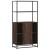 Dulapuru Stejar maro 68x35x139 cm lemn și metal prelucrat GartenMobel Dekor