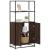 Dulapuru Stejar maro 68x35x139 cm lemn și metal prelucrat GartenMobel Dekor