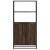 Dulapuru Stejar maro 68x35x139 cm lemn și metal prelucrat GartenMobel Dekor