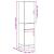Dulap nalt gri Sonoma 35,5x35x139 cm lemn prelucrat GartenMobel Dekor