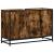 Dulap pentru chiuveta de baie stejar afumat 90x33x60 cm lemn GartenMobel Dekor