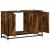 Dulap pentru chiuveta de baie stejar afumat 90x33x60 cm lemn GartenMobel Dekor