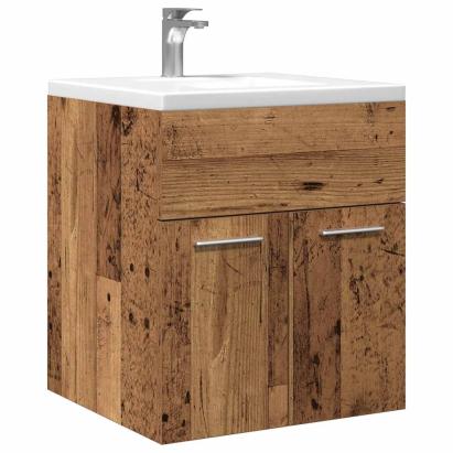 Dulap chiuvetă baie, lemn vechi, 41x38,5x46 cm, lemn prelucrat GartenMobel Dekor