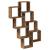 Raft de perete cub, lemn vechi, 90x15x119,5 cm, lemn prelucrat GartenMobel Dekor