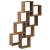 Raft de perete cub, lemn vechi, 90x15x119,5 cm, lemn prelucrat GartenMobel Dekor