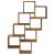 Raft de perete cub, lemn vechi, 90x15x119,5 cm, lemn prelucrat GartenMobel Dekor