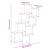 Raft de perete cub, lemn vechi, 90x15x119,5 cm, lemn prelucrat GartenMobel Dekor