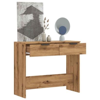 Măsuță consolă, stejar artizanal,90x36x75 cm, lemn prelucrat GartenMobel Dekor