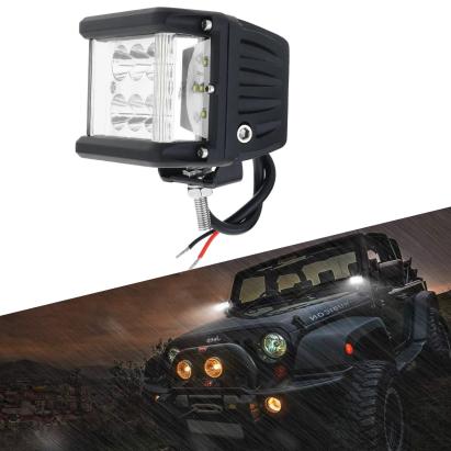 Proiector led smd auto offroad 36w, 10-60 v dc, 4300 lm, ip 67, flood beam 180 grade, tija suspendare, aluminiu si sticla MultiMark GlobalProd