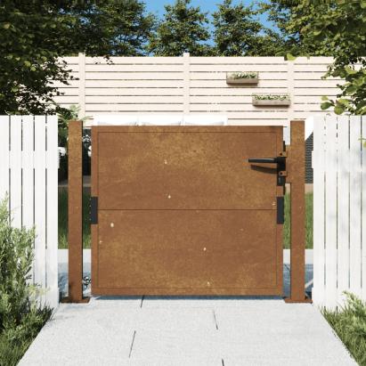 Poartă pentru grădină, 105x105 cm, oțel corten GartenMobel Dekor