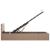 Cadru pat hidraulic LED cappuccino 100x200 cm piele ecologică  GartenMobel Dekor