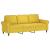 Set de canapele cu perne, 2 piese, galben, catifea GartenMobel Dekor