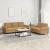 Set de canapele cu perne, 2 piese, maro, catifea GartenMobel Dekor