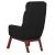 Scaun de relaxare, negru, material textil GartenMobel Dekor