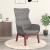 Scaun de relaxare, gri deschis, material textil GartenMobel Dekor