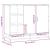 Dulap, gri sonoma, 92x35x76 cm, lemn prelucrat GartenMobel Dekor