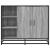 Dulap, gri sonoma, 92x35x76 cm, lemn prelucrat GartenMobel Dekor